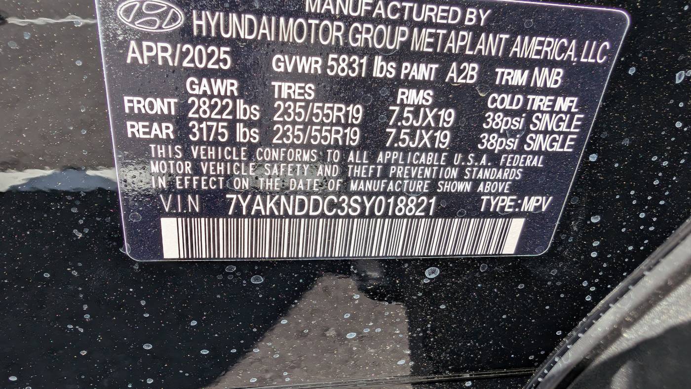 2025 Hyundai IONIQ 5 7YAKNDDC3SY018821
