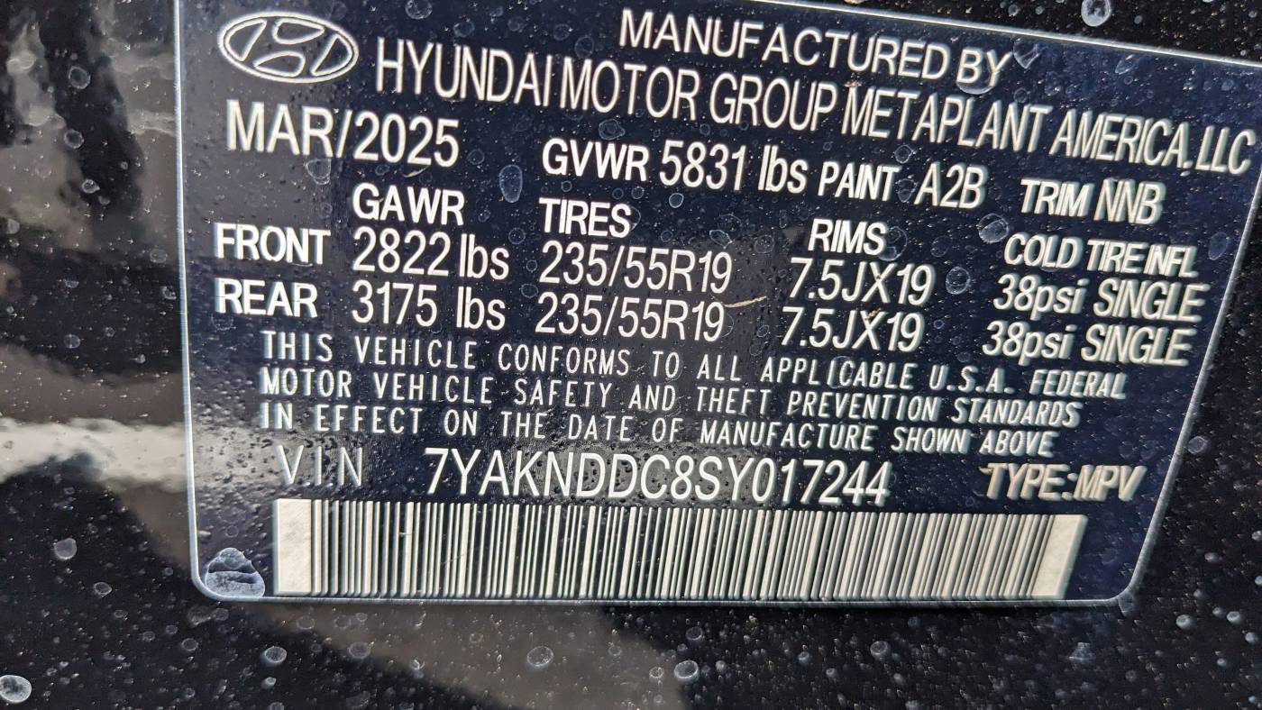 2025 Hyundai IONIQ 5 7YAKNDDC8SY017244