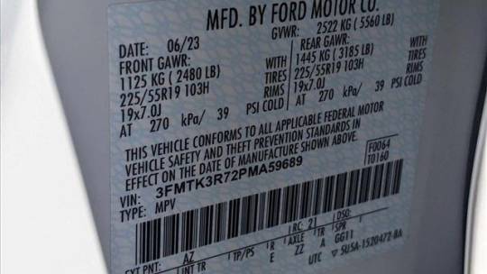 2023 Ford Mustang Mach E 3FMTK3R72PMA59689