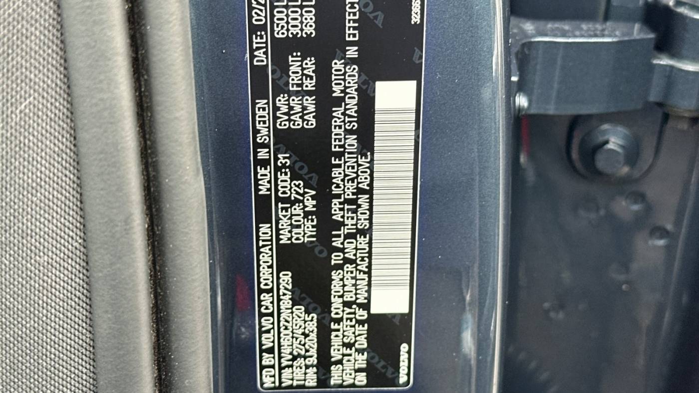 2022 Volvo XC90 YV4H60CZ2N1847290