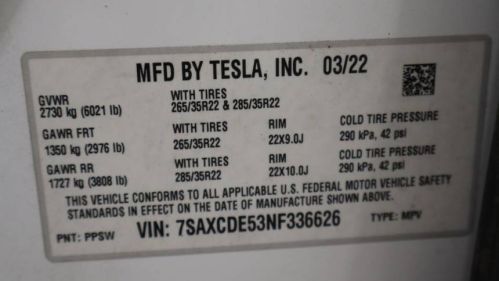 2022 Tesla Model X - Images - 14