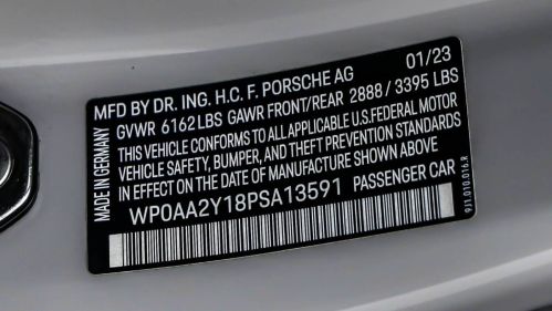 2023 Porsche Taycan WP0AA2Y18PSA13591