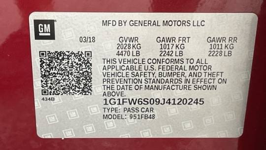 2018 Chevrolet Bolt 1G1FW6S09J4120245