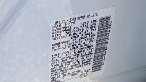 2025 Nissan Ariya JN8AF0BE7SM461479