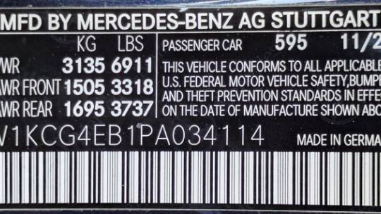 2023 Mercedes EQS Sedan W1KCG4EB1PA034114