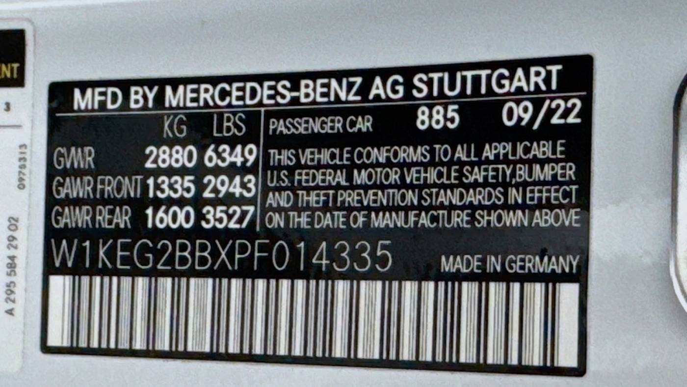 2023 Mercedes EQE Sedan W1KEG2BBXPF014335