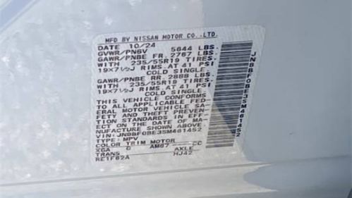 2025 Nissan Ariya JN8BF0BE3SM461452