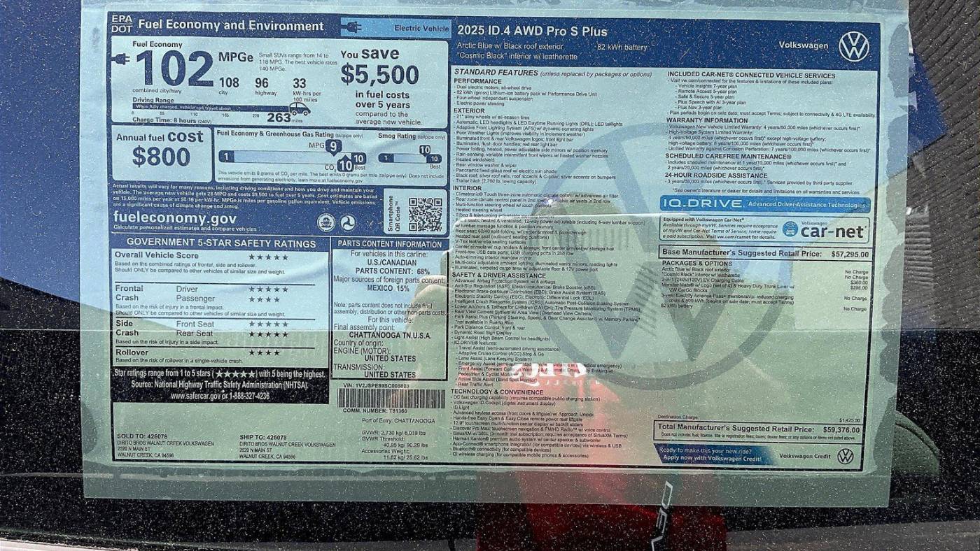 2025 Volkswagen ID.4 1V2JSPE89SC005803
