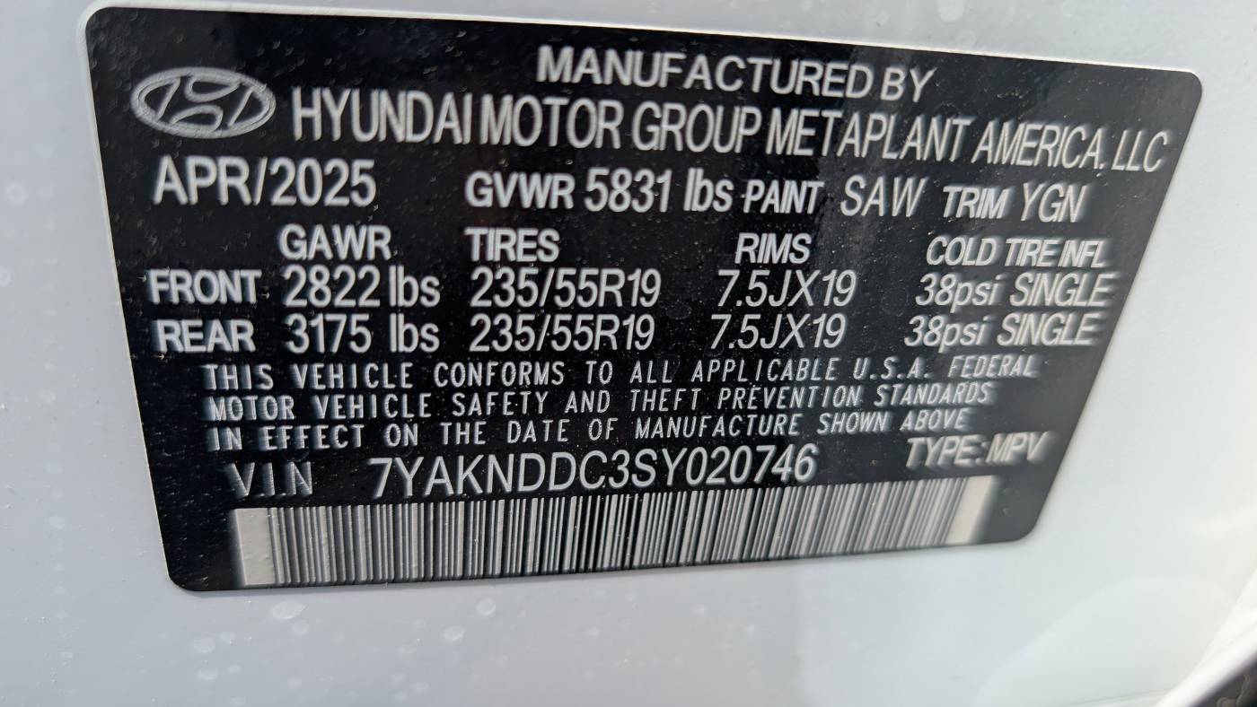 2025 Hyundai IONIQ 5 7YAKNDDC3SY020746