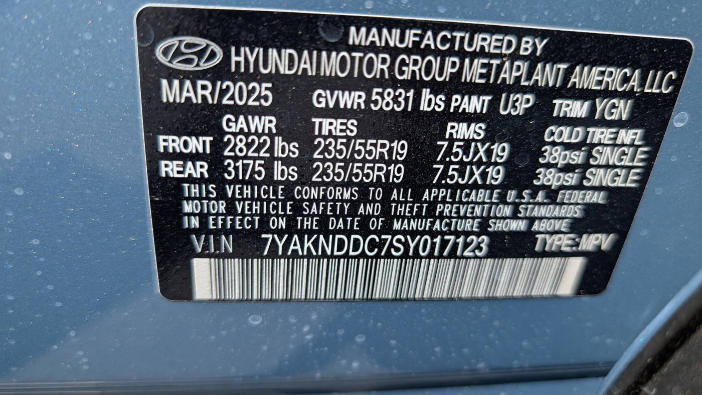 2025 Hyundai IONIQ 5 7YAKNDDC7SY017123