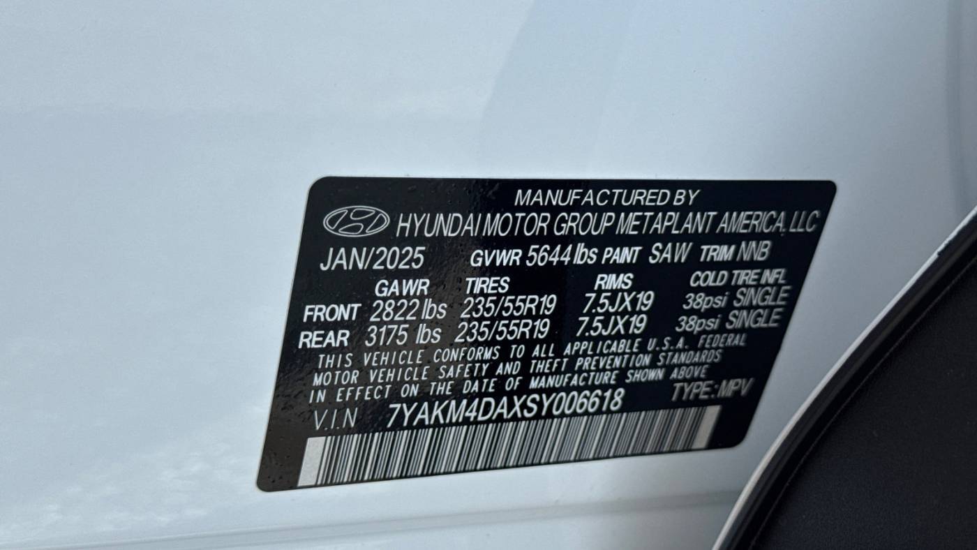 2025 Hyundai IONIQ 5 7YAKM4DAXSY024519