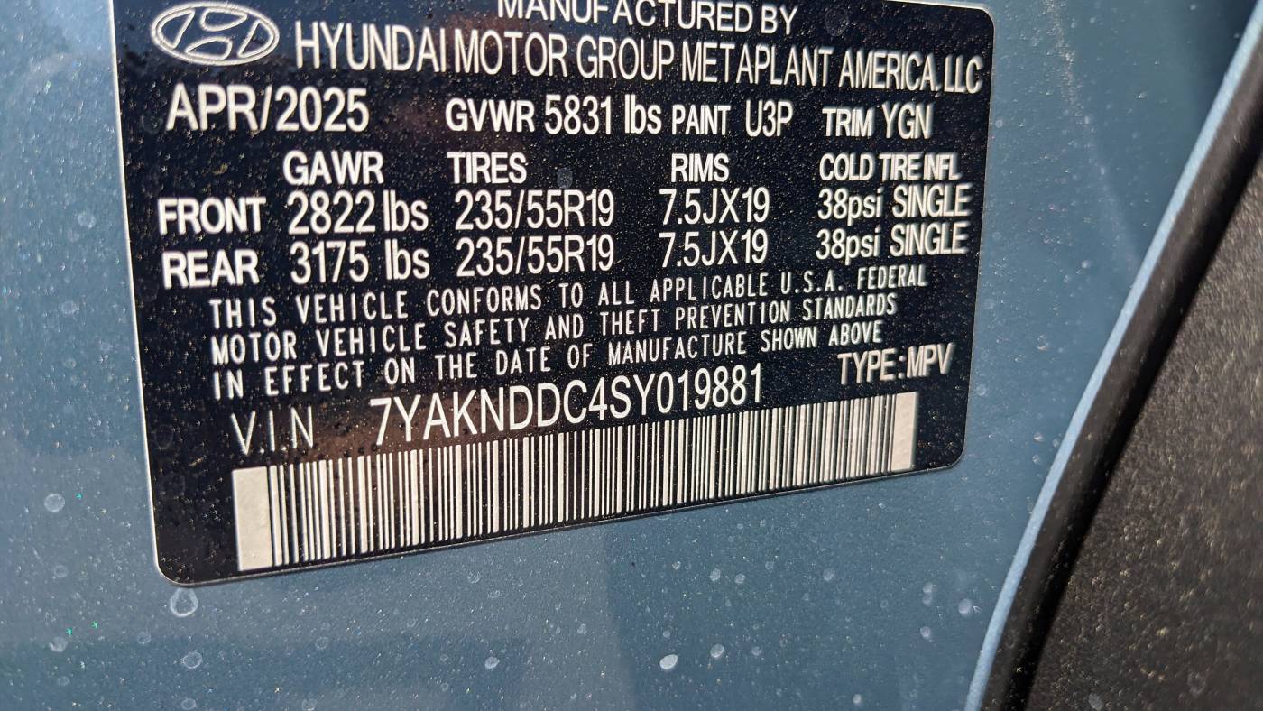 2025 Hyundai IONIQ 5 7YAKNDDC4SY019881