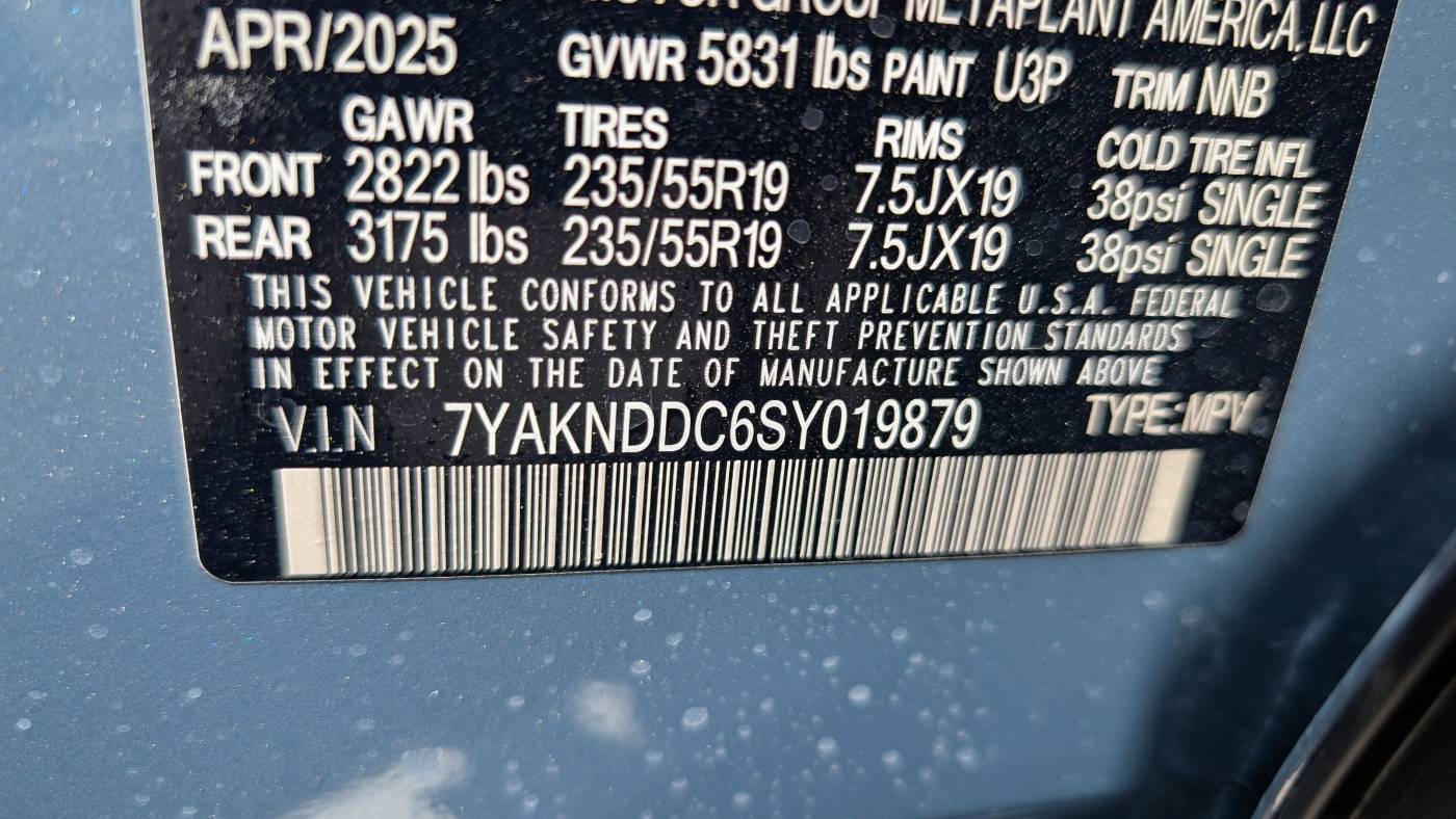 2025 Hyundai IONIQ 5 7YAKNDDC6SY019879