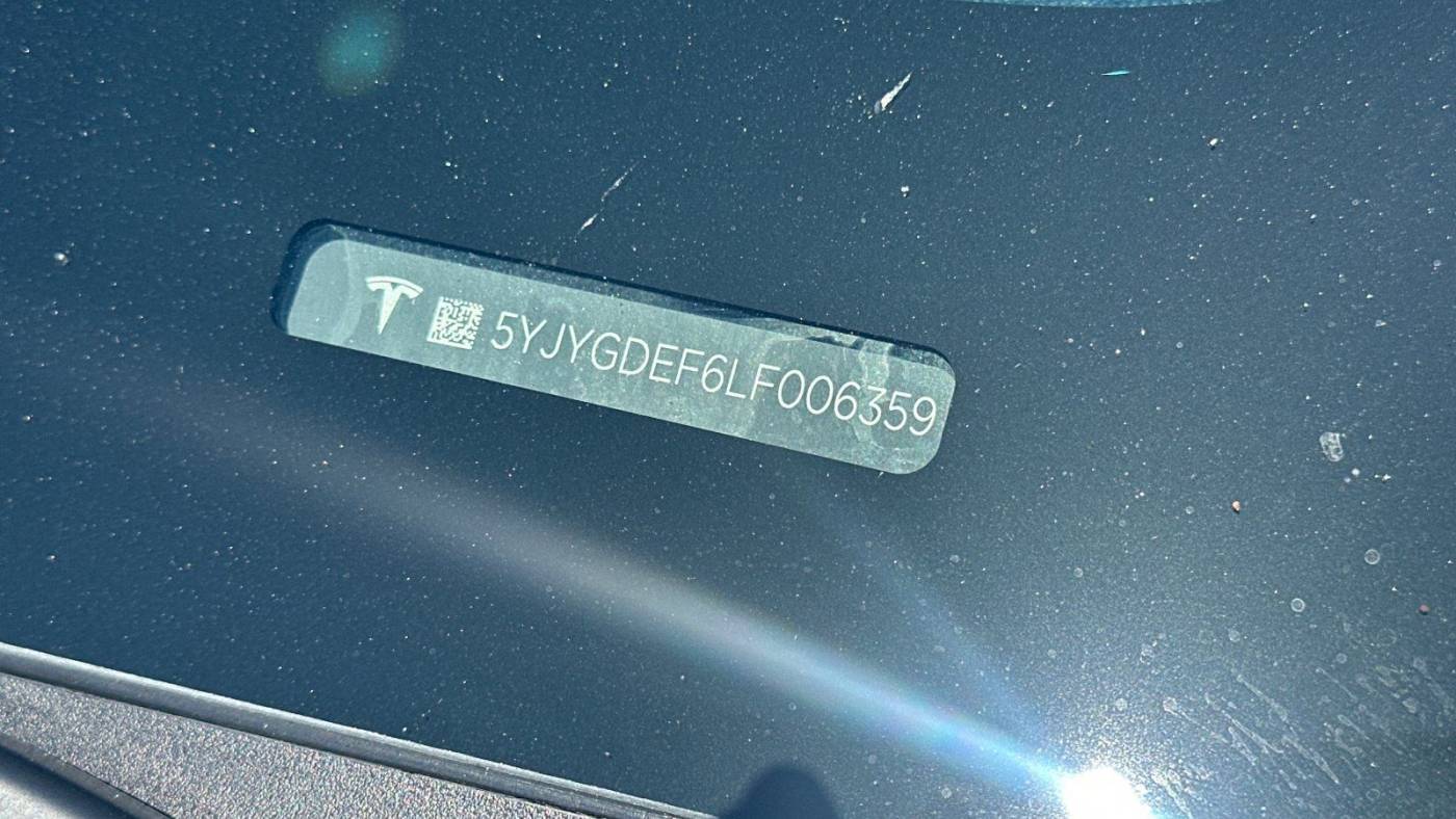 2020 Tesla Model Y 5YJYGDEF6LF006359