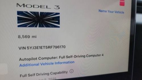 2024 Tesla Model 3 5YJ3E1ET5RF796170