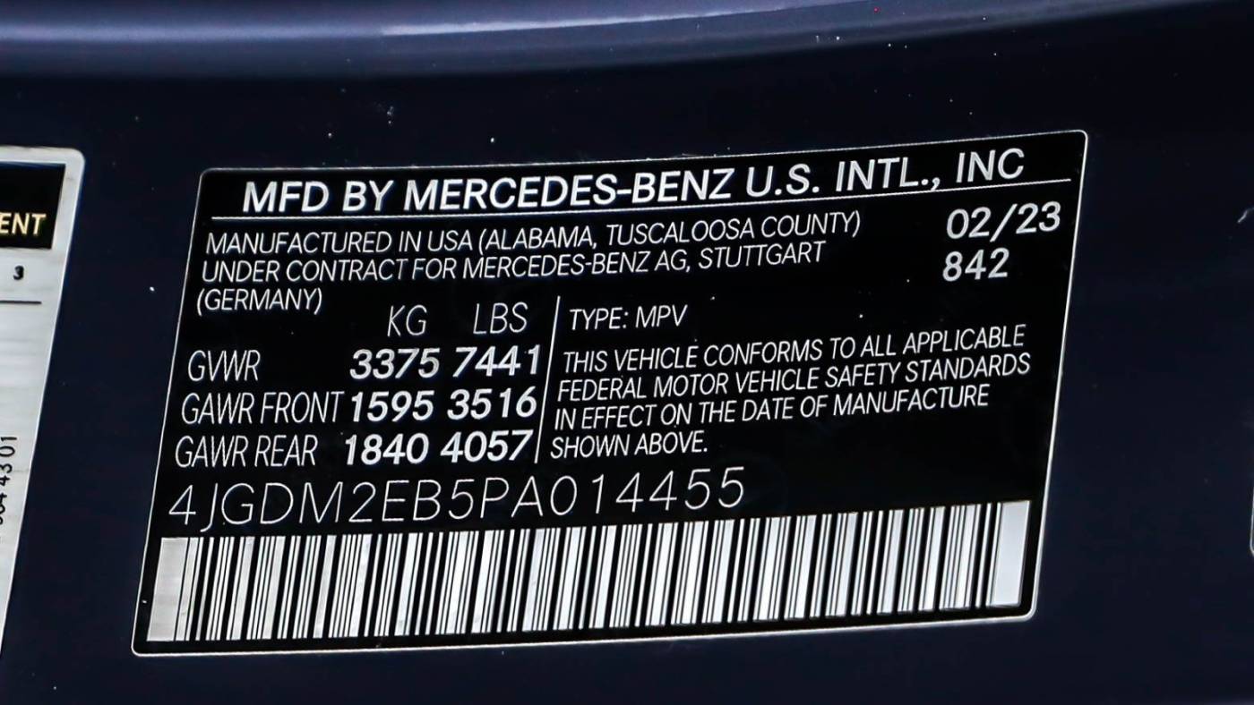 2023 Mercedes EQS SUV 4JGDM2EB5PA014455