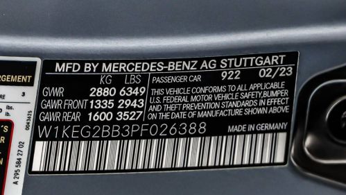 2023 Mercedes EQE Sedan W1KEG2BB3PF026388