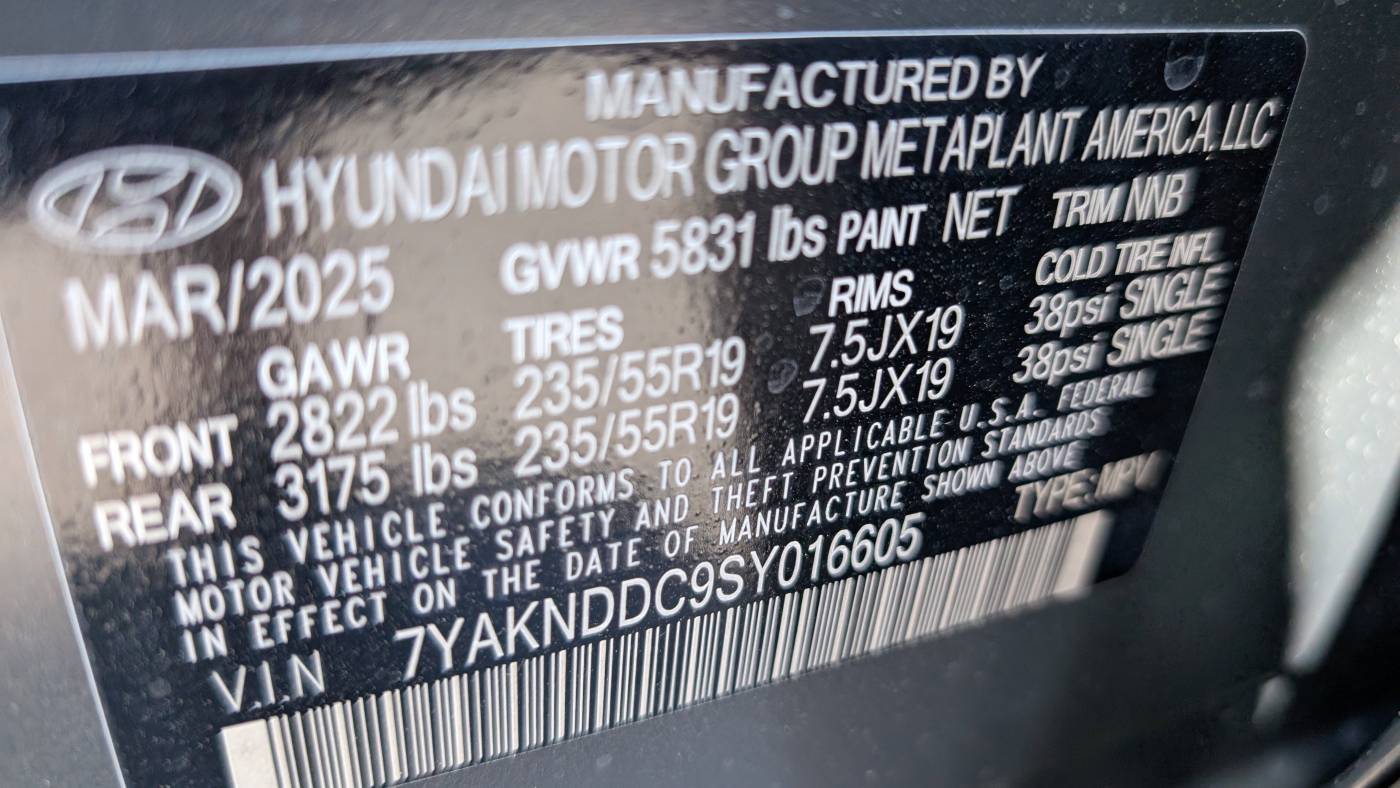2025 Hyundai IONIQ 5 7YAKNDDC9SY016605