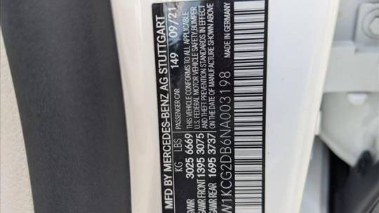 2022 Mercedes EQS Sedan W1KCG2DB6NA003198