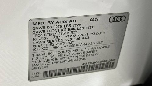 2023 Audi e-tron S WA13CBGE6PB012048