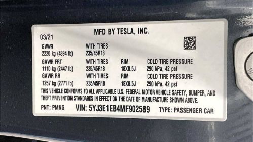 2021 Tesla Model 3 - Images - 35