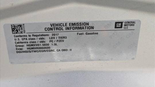 2017 Chevrolet VOLT 1G1RD6S52HU217778