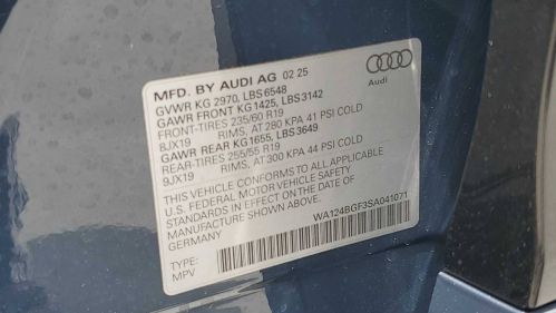 2025 Audi Q6 e-tron WA124BGF3SA041071