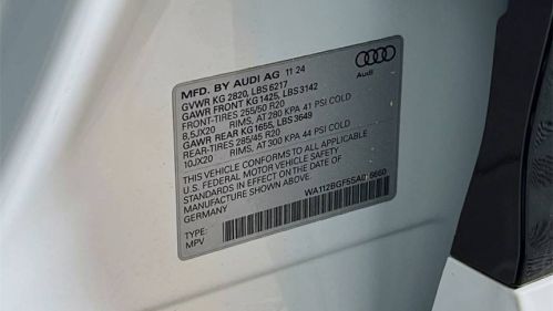 2025 Audi Q6 e-tron WA112BGF5SA016660