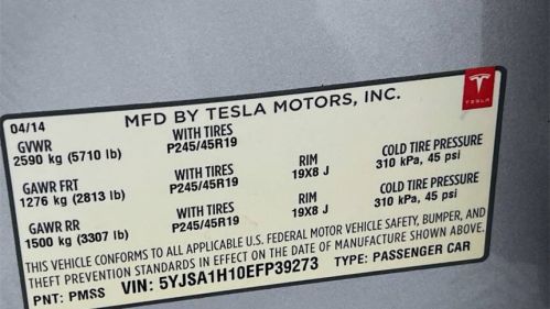 2014 Tesla Model S 5YJSA1H10EFP39273